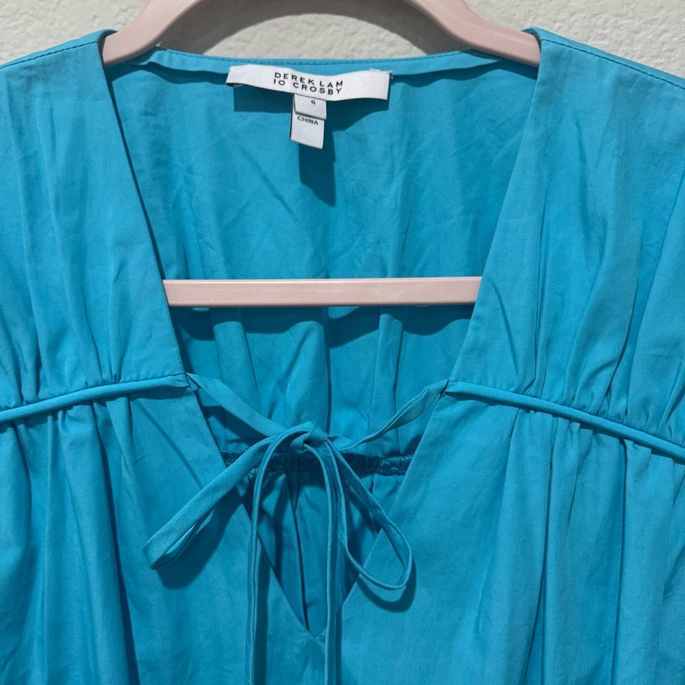 Derek Lam‎ | Breanna Long Sleeve Gathered Top - Picture 7 of 9